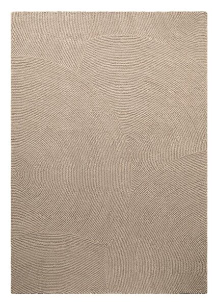 Бежов ръчно изработен вълнен килим 120x180 cm Calmio – Hanse Home