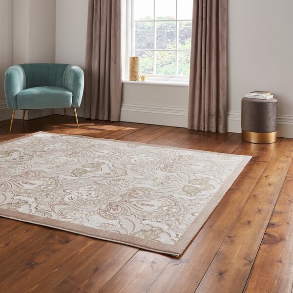 Кремав килим 120x170 cm Damask Bronze – Think Rugs