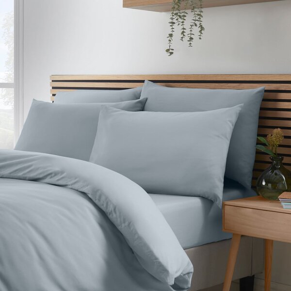 Синьо-сиво единично спално бельо от микрофибър 135x200 cm So Soft Easy Iron – Catherine Lansfield
