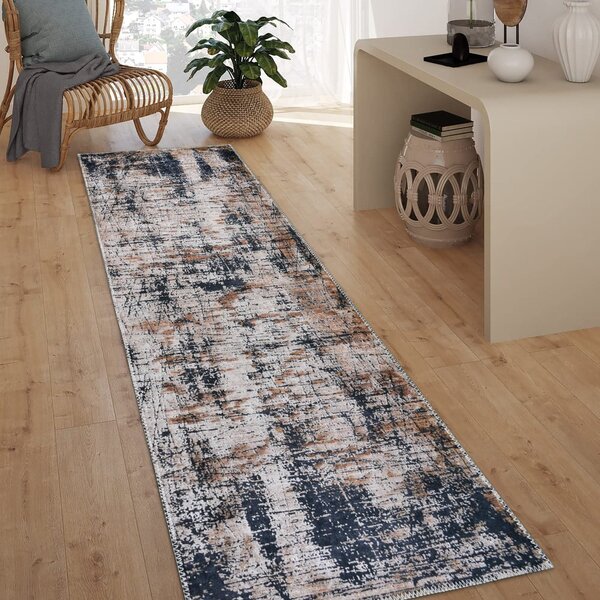 Синя пътека подходяща за пране 60x150 cm Abstract Colors – Vitaus