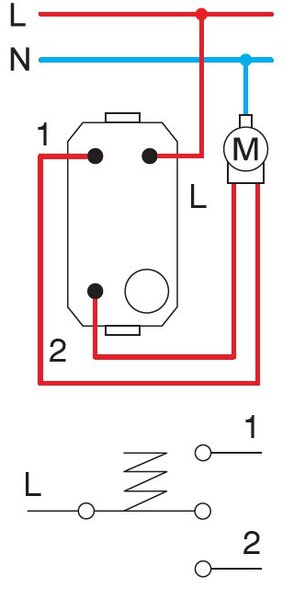 TEM Бутон за щори 16A, цвят Хром, Edge - SP41PC