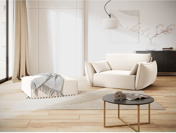Бежова кадифена табуретка Vanda – Mazzini Sofas