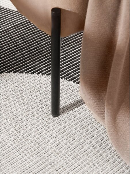 Черно-бял кръгъл килим за открито и закрито ø 160 cm Duet Bowen – NORTHRUGS