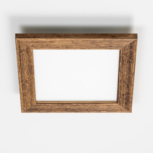 Brilagi - LED Димируема лампа SLIMFRAME WOOD LED/25W/230V 34x34 см + д.у