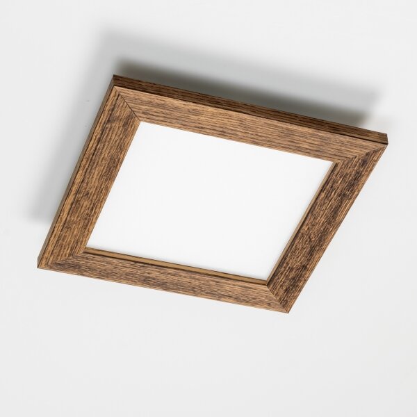 Brilagi - LED Димируема лампа SLIMFRAME WOOD LED/25W/230V 34x34 см + д.у