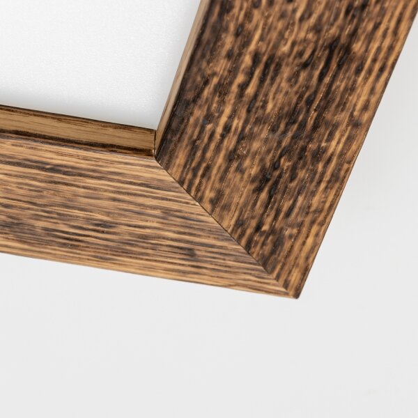 Brilagi - LED Димируема лампа SLIMFRAME WOOD LED/25W/230V 34x34 см + д.у