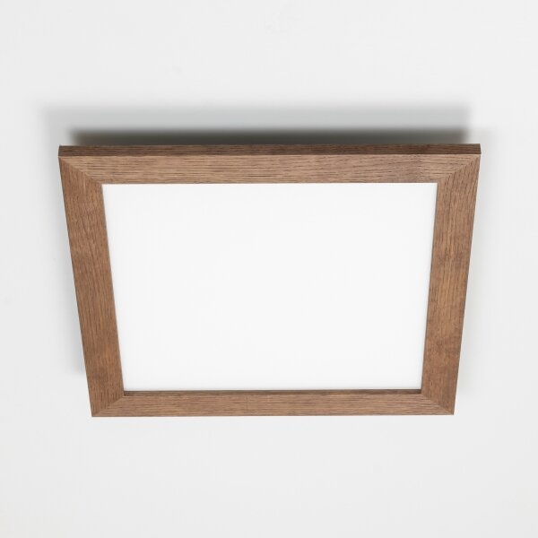 Brilagi - Димируемо осветително тяло SLIMFRAME WOOD LED/36W/230V 49,5x49,5 cm + дистанционно управление