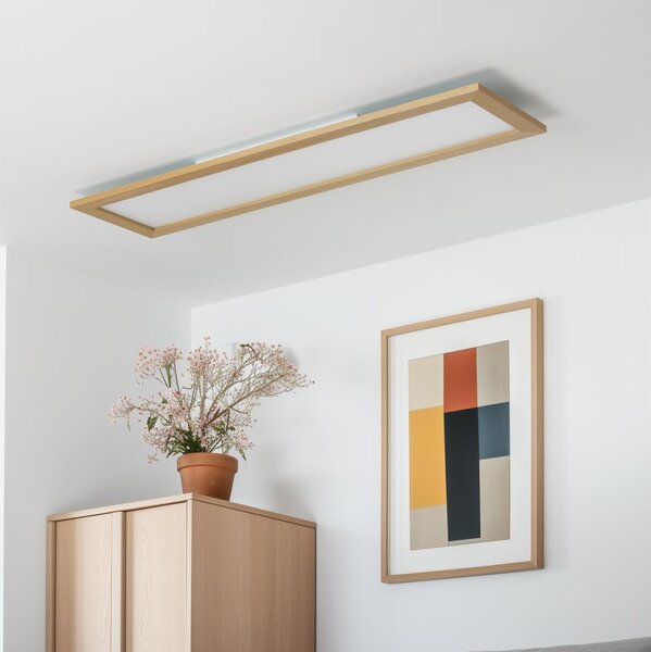 Eglo-LED RGBW повърхностно монтиран таванен панел SALOBRENA-C LED/34W/230V кафяв +с дистанционно управление