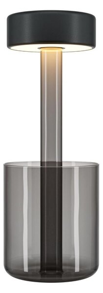 Maytoni MOD229TL-L3B3K3 - LED преносима настолна лампа 3W/5V, черно/сиво