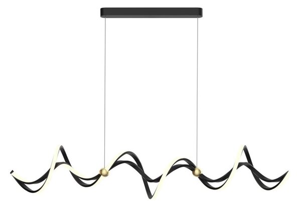 LED Пендел COLIA LED/55W/230V черен/златист
