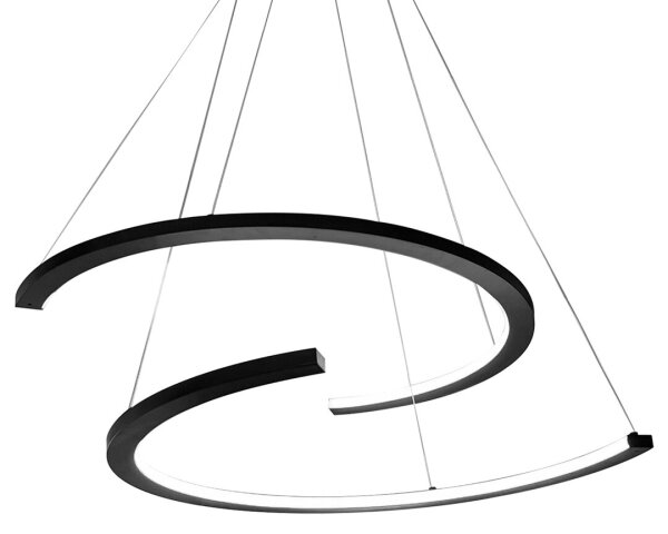 LED Пендел DOUBLEMOON LED/30W/230V черен