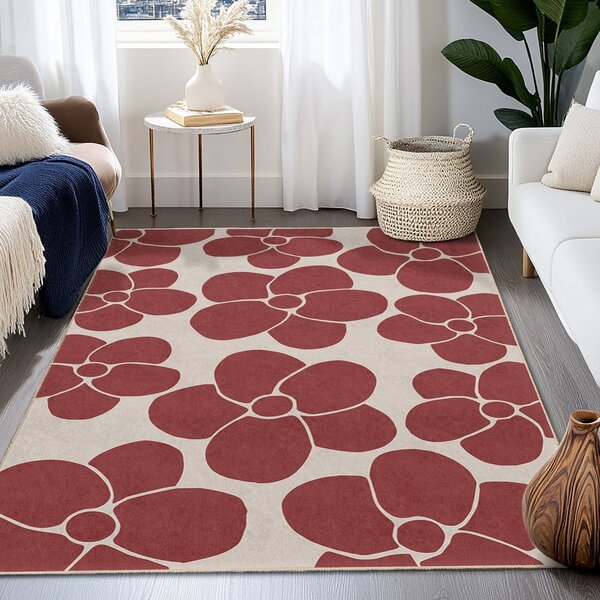 Червена пътека подходяща за пране 60x230 cm Red Meadow – Mila Home