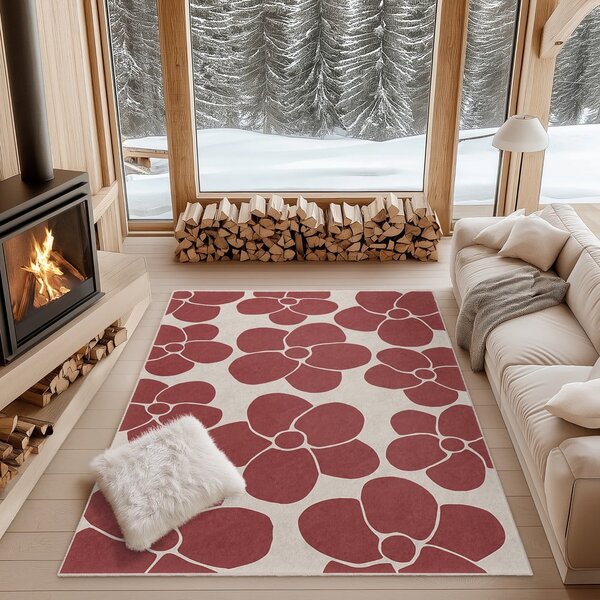 Червена пътека подходяща за пране 60x230 cm Red Meadow – Mila Home