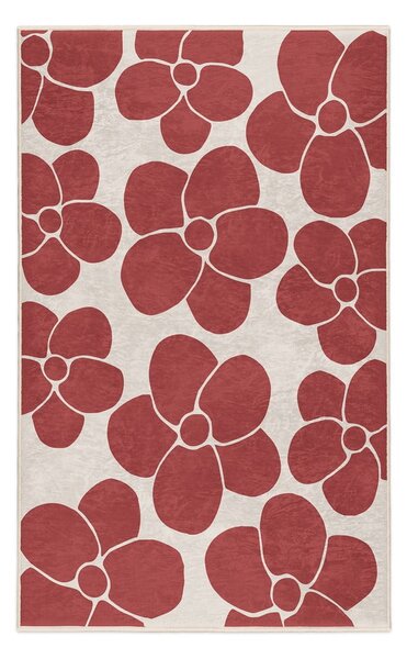 Червен килим подходящ за пране 60x100 cm Red Meadow – Mila Home