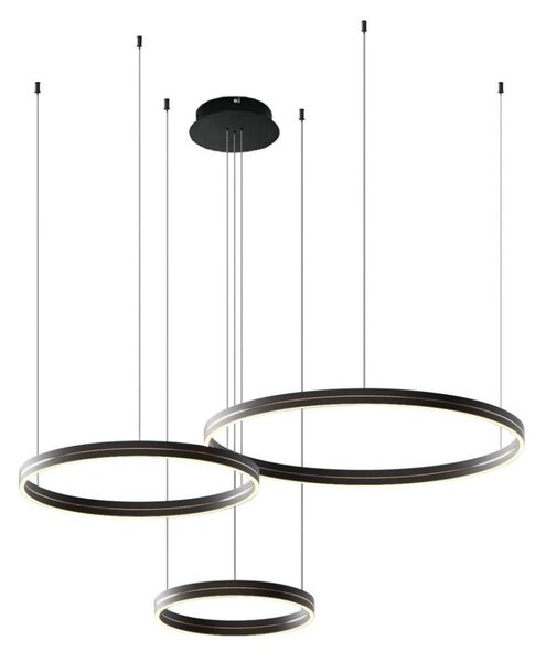 LED Пендел GRAVITY LED/108W/230V черен