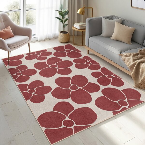 Червена пътека подходяща за пране 60x230 cm Red Meadow – Mila Home