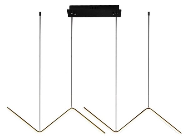 LED Пендел VERTE 2xLED/11W/230V черен