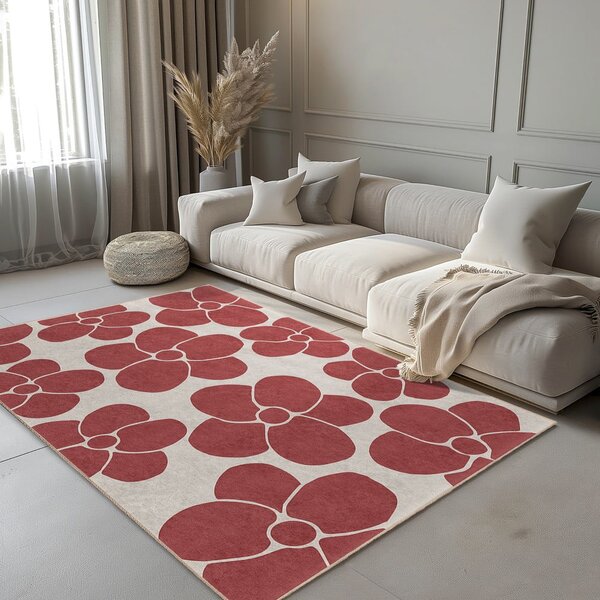 Червена пътека подходяща за пране 60x230 cm Red Meadow – Mila Home
