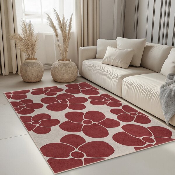 Червена пътека подходяща за пране 60x230 cm Red Meadow – Mila Home
