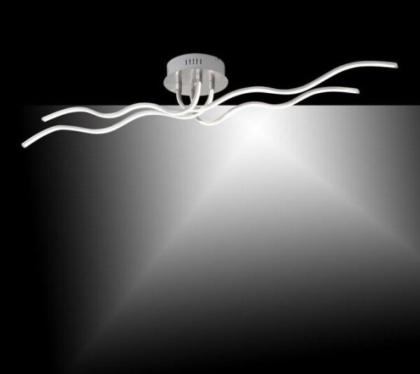 JUST LIGHT. 15126-55 - LED Полилей за повърхностен монтаж WAVE LED/29,4W/230V хром