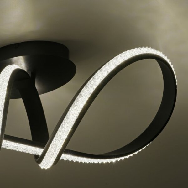 JUST LIGHT. 8475-18 - LED Димируем полилей за повърхностен монтаж BRILLA LED/29W/230V черен