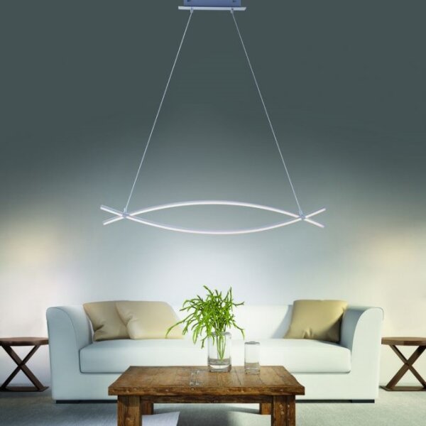 JUST LIGHT. 15382-55 - LED Пендел MAJA 2xLED/8,4W/230V хром