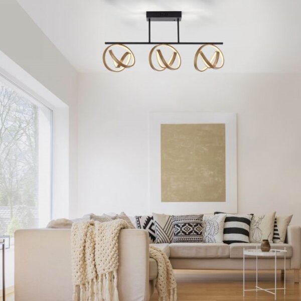 JUST LIGHT. 6245-18 - LED Полилей за повърхностен монтаж LOOP 3xLED/11W/230V 2700-5000K + д.у