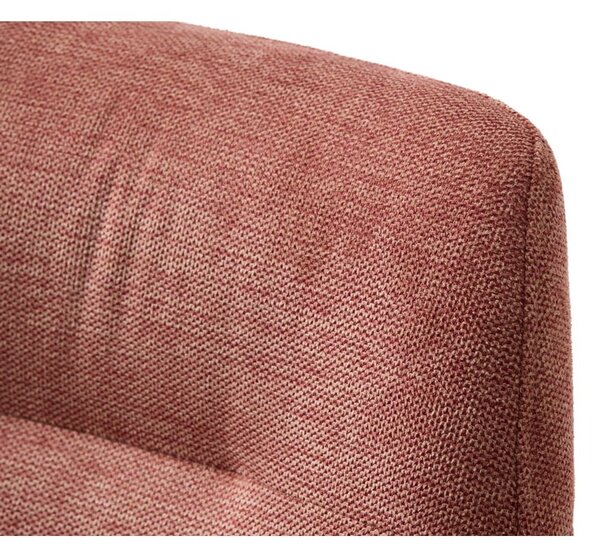 Розов тапициран трапезен стол с подлакътници Roxana – Unique Furniture