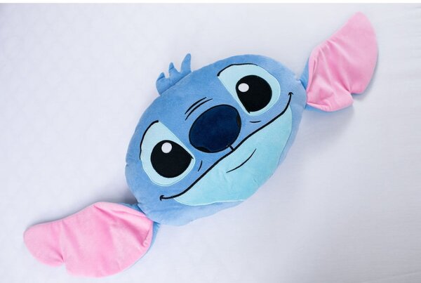 Детска възглавница от флийс 41x32 cm Lilo and Stitch "Blue" – Jerry Fabrics