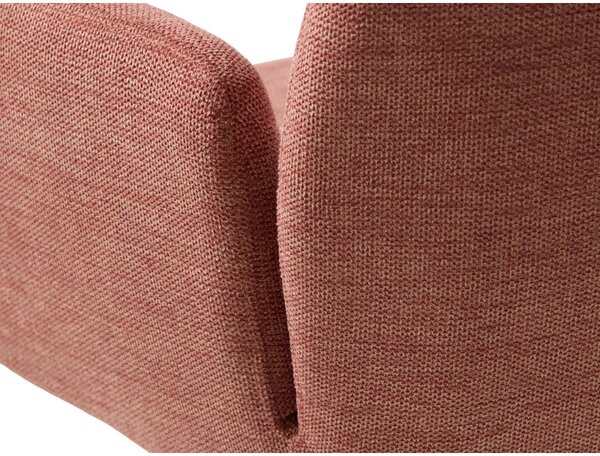 Розов тапициран трапезен стол с подлакътници Roxana – Unique Furniture