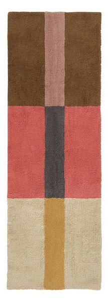 Ръчно изработена вълнена пътека 80x230 cm Chroma Spiced Coral – Lorena Canals