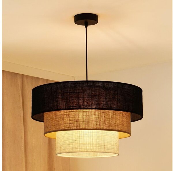 Brilagi - Полилей ASPEN LUNETA 1xE27/15W/230V пр. 45 черно/беж/крем