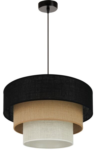 Brilagi - Полилей ASPEN LUNETA 1xE27/15W/230V пр. 45 черно/беж/крем
