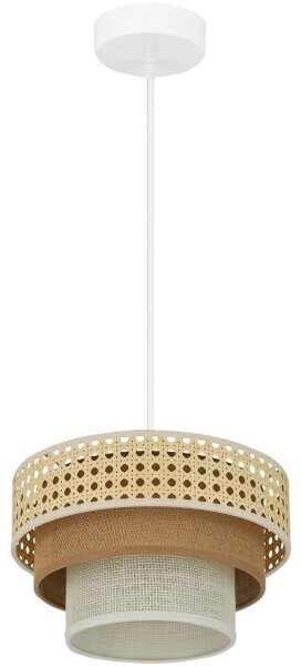Brilagi - Плафон CEDAR LUNETA 1xE27/15W/230V пр. 25 ратан кафяв/крем