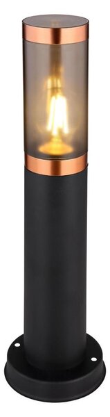 Globo 3158BC - Екстериорна лампа BOSTON 1xE27/23W/230V IP44 45 см черен/меден
