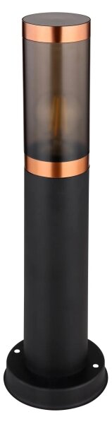 Globo 3158BC - Екстериорна лампа BOSTON 1xE27/23W/230V IP44 45 см черен/меден