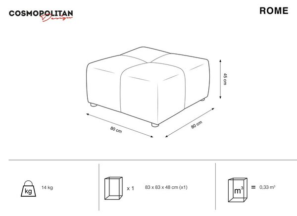Сив модул за диван Rome - Cosmopolitan Design