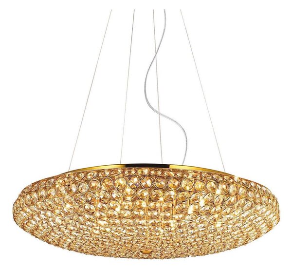 Ideal Lux - LED Кристален пендел KING 12xG9/3W/230V Ø 65 см златист