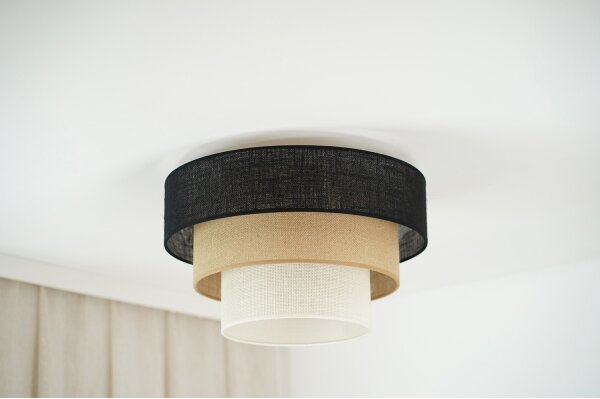 Brilagi - таванно осветително тяло ASPEN LUNETA 1xE27/15W/230V Ø45 черно/беж/кре
