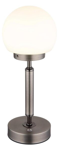 Globo 21033A-LED Акумулаторна настолна сензорна лампа HAKU LED/2,5W/5V 2700/4000/6500K антрацит