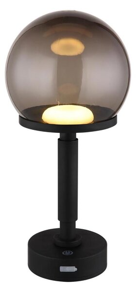 Globo 21034S - LED Акумулаторна настолна сензорна лампа HAKU LED/2,5W/5V 2700/4000/6500K черен
