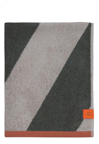 Кърпа от органичен памук от тери в цвят каки 50x90 cm Diagonal – Mette Ditmer Denmark
