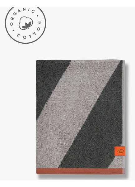 Кърпа от органичен памук от тери в цвят каки 50x90 cm Diagonal – Mette Ditmer Denmark