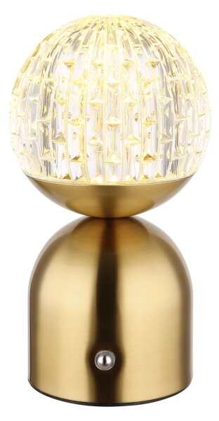 Globo 21007M-LED Димируема сензорна настолна лампа JULSY LED/2,5W/3,7V 2700/4000/6500K месинг