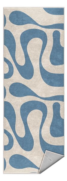 Синя пътека подходяща за пране 80x200 cm Blue Latte – Mila Home