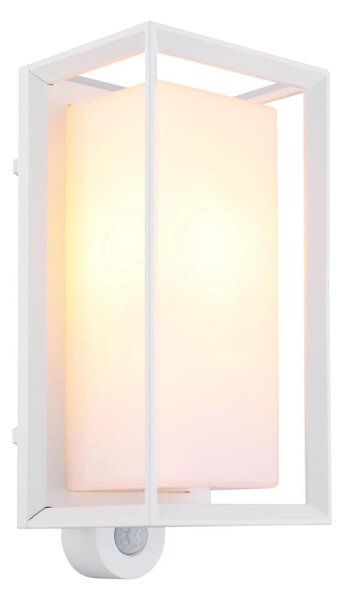 Globo 31982WS - Екстериорен аплик със сензор LOGANA 1xE27/60W/230V IP44 бял