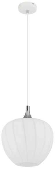 Globo 15548H1W - Пендел MAXY 1xE27/60W/230V Ø 29 см бял