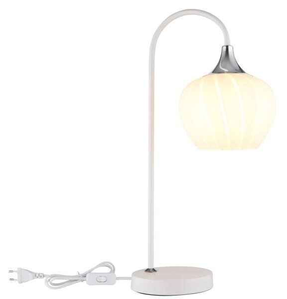 Globo 15548TW - Настолна лампа MAXY 1xE27/40W/230V бял