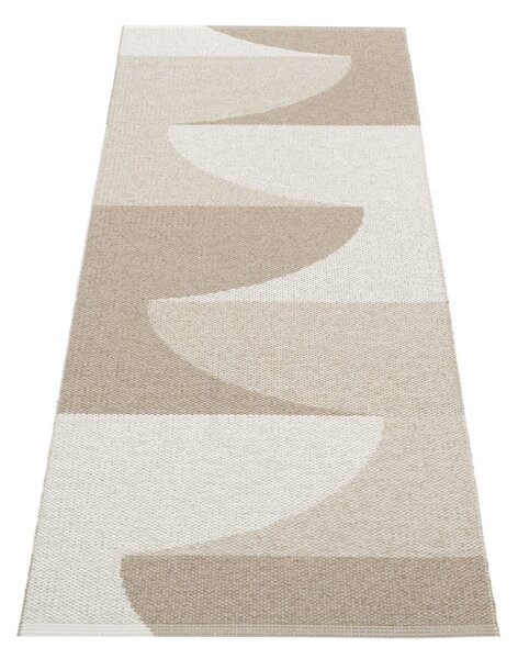 Бежова пътека за открито и закрито 70x180 cm Hill Dark Linen – Pappelina