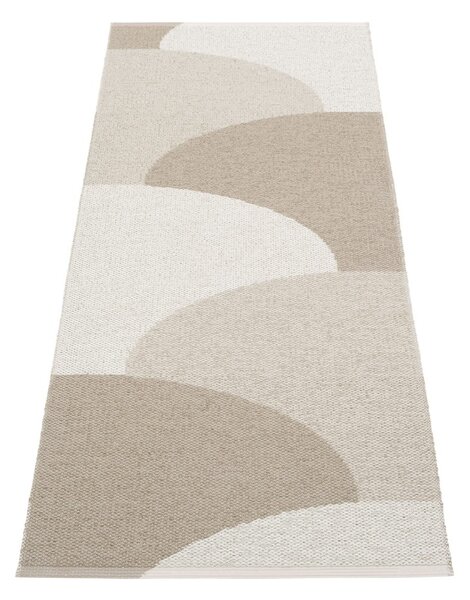 Бежова пътека за открито и закрито 70x180 cm Hill Dark Linen – Pappelina